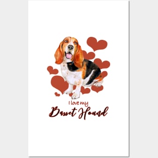 I love my Basset Hound Posters and Art